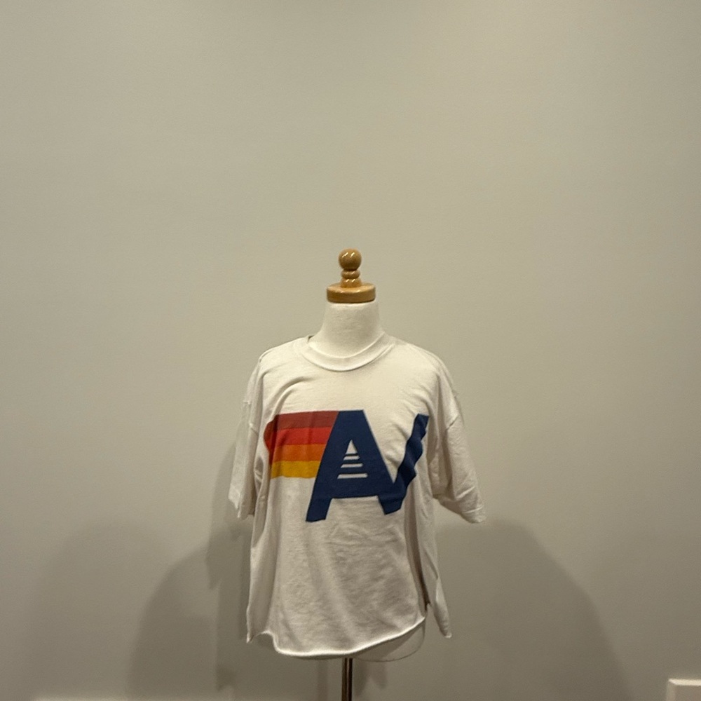 white aviator nation graphic logo